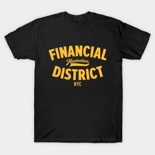 Discover the Vibrant Essence of Manhattan's Financial District in NYC T-Shirt